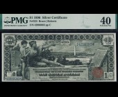 Fr. 225 1896 $1 Silver Certificate Educational PMG 40